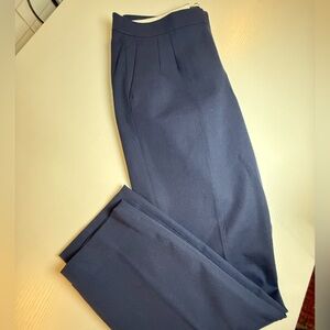 J Crew Martie Pants Womens 6 Blue CottonBlend Tailored Stretch Business Workwear